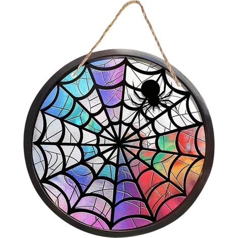 Ornements D'Arbre Halloween Pendentif Décoratif Effrayant Toile D'Araignée Art mural Halloween pour fête et maison Pour Intérieur Extérieur Chambre Salle De Bain Fenêtre Manteau Mur (1/5)
