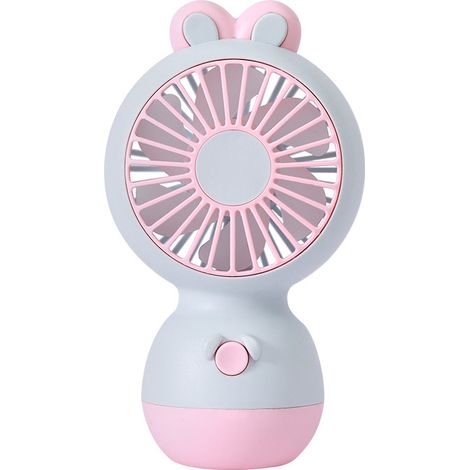Mini ventilateur de bureau Fat Rabbit, ventilateur électrique portable d'été, format 14 x 8 x 5,6 cm. (1/3)