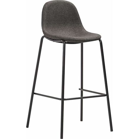 Maison Exclusive - Barhocker 6 Stk. Dunkelgrau Stoff (1/5)