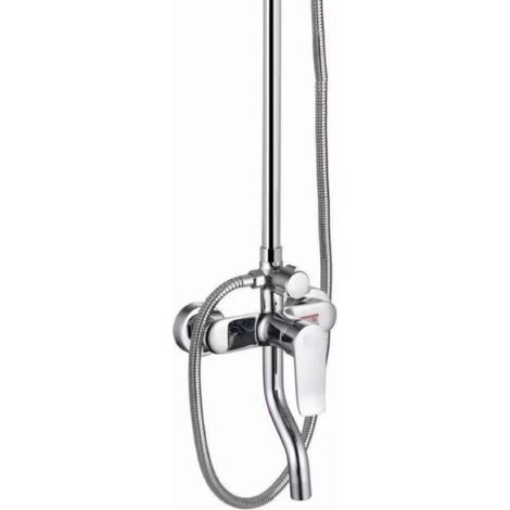 Unterputz-Duschkopf-Set aus Messing für Badezimmer, Regendusche, Badewanne, Mischventil - galvanisiert, dreistufige Geschwindigkeitsregelung [Projektqualität]