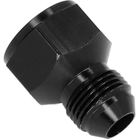 Reduzierstück AN10-Innengewinde auf AN8-Außengewinde aus schwarzem Aluminium, Hochleistungs-Schlauchadapter (1/5)