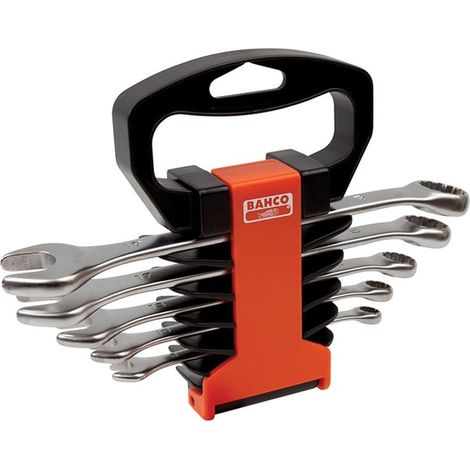 Bahco 5-Piece Metric Chrome-Plated Combination Spanner Set (8-19mm) in Storage Case