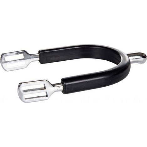 30 mm, colore unico: Speroni inglesi da donna in acciaio e pvc con lacciolini inlcusi (1/3)