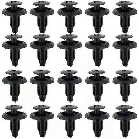 Ein Set aus 20 robusten und zuverlässigen schwarzen ABS-Kunststoff-Schraubclips, passend für Honda-Verkleidungen (90683 GR1 003 90683 MBW 003)-JXLGV (1/5)