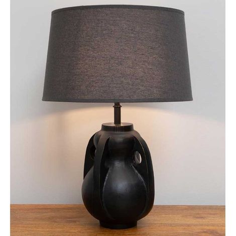 Lampe à poser Biblo noir 22x32cm (1/4)