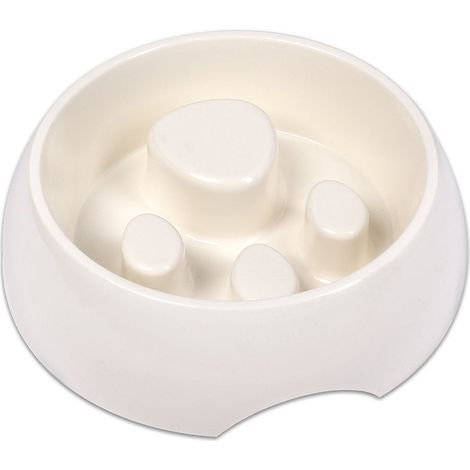 TrAdE Shop Traesio - Ciotola Per Cani Alimentazione Lenta 1000ml In Plastica Per Mangiare Lentamente - (1/3)
