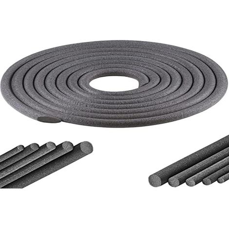 cyclingcolors nastro in schiuma PE isolante sigillante giunti guarnizione cordone riempi fughe tondo porta finestra isolamento acustico (Ø20mm x 3 metro)