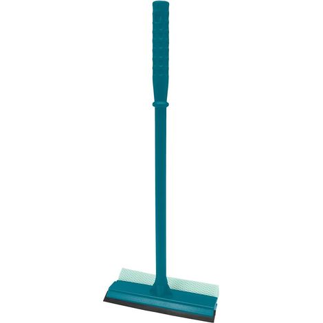 Raclette a vitres avec eponge - manche 50cm - bleu canard/aqua - Tendance (1/3)