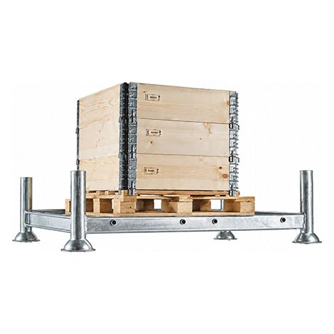 Matisère – Rack mi-lourd modulable 3 niveaux – Charge max 1500kg/niveau – Pour stockage intérieur/extérieur – RACKBASE
