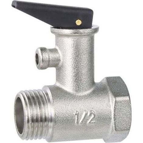 Soupape de sécurité pour chauffe-eau, soupape de surpression en laiton, ressort à fil intérieur et extérieur, soupape de sécurité tout en cuivre (1/4)