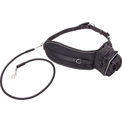 Karlie Correa de jogging negra ajustable 65-120 cm