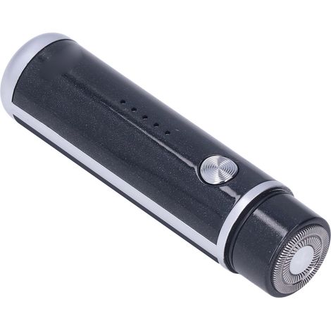 Rasoir électrique portable Mini rasoir électrique rechargeable USB pour hommes et femmes, idéal pour les voyages, noir (1/5)