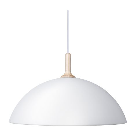 Bowl Dome Suspension Plafonnier Plat Blanc 1x E27 (1/2)