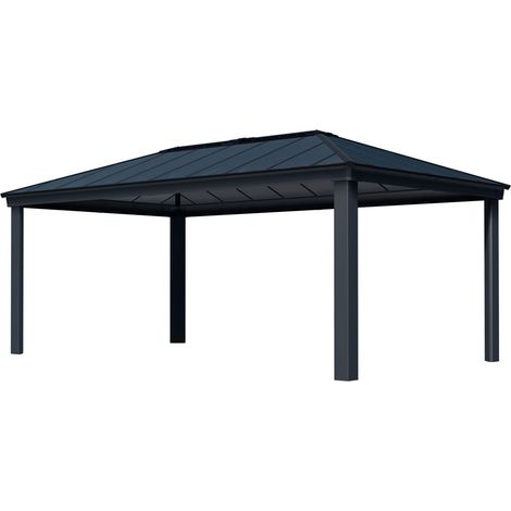 Palram - Canopia Aluminium Pavillon Dallas 6100 Grau 612x364x296 cm (1/5)
