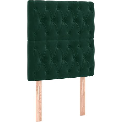 Maison Exclusive - Testiera Verde Scuro 80x7x118/128 cm Velluto