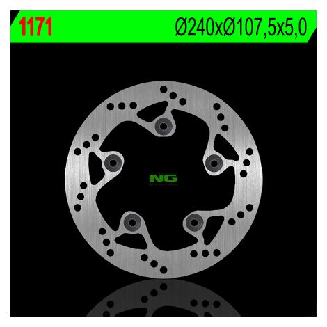 Disco de freno trasero de acero para KTM Duke 690/790/890 '08-'22, 240 mm, 5 orificios.