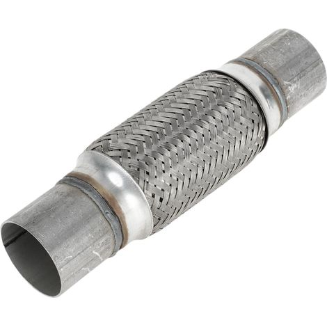 Tube D'Échappement Flexible 2,16 Pouces De Diamètre Extérieur Tuyau D'Échappement Tressé Flexible Pour Voiture Tuyau Flexible Universel En Ton Argent 1 Pièce (1/5)