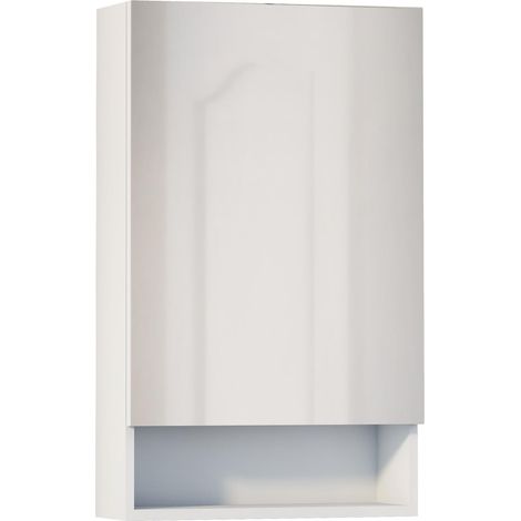Meuble de Salle de Bain avec Miroir pour Salle de Bain, Armoire Murale, Rangement pour la Salle de Bain, Meuble vestiaire, Meuble de Salle de Bain auxiliaire, Meuble assemblé, vestiaire 1 (1/5)