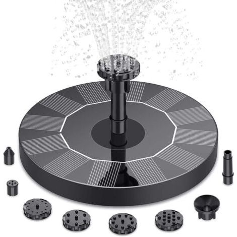 3W énergie solaire 160mm fontaine pompe d'oxygénation étang à poissons lanterne automatique pulvérisation d'eau suspension d'eau flottante petite pompe à eau (1/4)