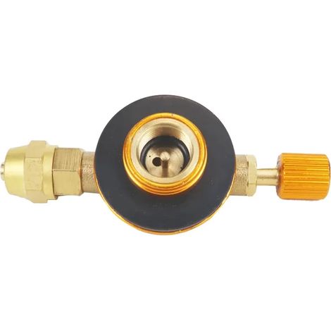 Adaptateur de recharge de gaz pour réchaud de camping, adaptateur de valve pour bouteille de gaz, adaptateur pour brûleur à gaz extérieur, réchaud de camping gonflable, réchaud de pique-nique portable (1/5)