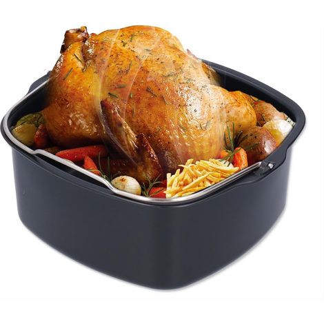 Moule à Gâteau, Friteuse à Air Moule Gâteau Friteuse en Fer Accessoires de Moule à Gâteau Antiadhésif pour HD9925 HD9860 HD9905/01(22cm / 8.7in) (1/5)