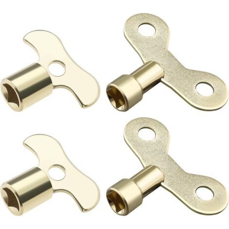 4pcs Clé de Robinet Clé de Vanne de Radiateur 6mm 7mm Clés d'ouverture Carrées Bouton d'eau Interrupteur Clé Multifonctionnelle Outil de Plombier pour Usine Jardin Lieu Public Maison (1/4)