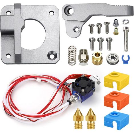 Extrudeuse en alliage d'aluminium pour imprimante 3D, bloc d'aluminium 1,75 mm 3 mm, télécommande pour CR10