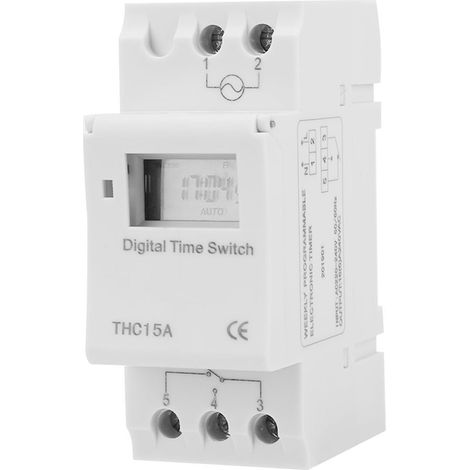 Mini Horloge Programmateur Numérique 220-240V 50-60Hz Interrupteur Temporisé Contrôle du Temps (1/5)