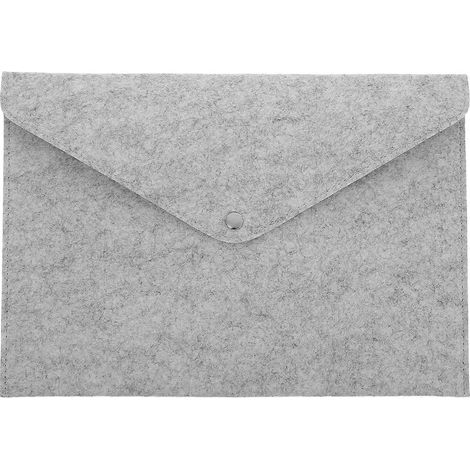 Pochettes de classement en feutrine, organiseur de papier portable, porte-documents en feutrine, étui, porte-documents format lettre, mallette extensible avec bouton pour bureau (1/5)