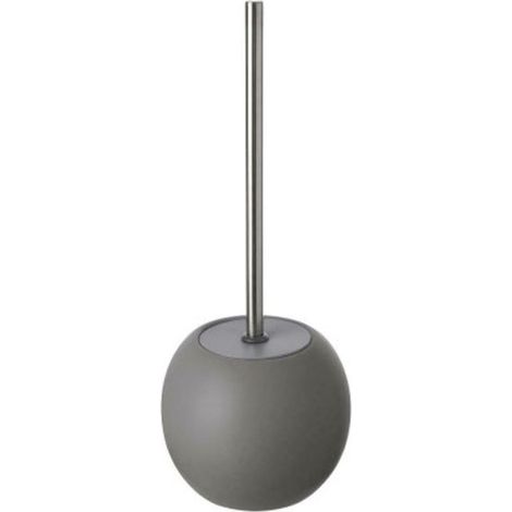 Portascopino in ceramica e acciaio grigio linea Oslo Feridras (1/3)