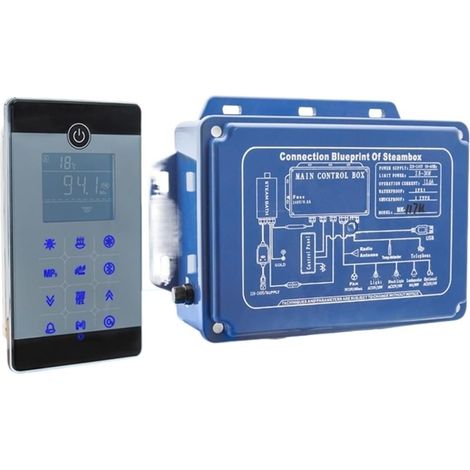 Poêle de sauna Poêle de sauna électrique, Hammam humide Bluetooth de Style mural étanche IPX5, générateur de bain Spa Sauna 2,8 kw 240V avec contrôleur de douche Chauffe-sauna pour bain de vapeur (1/5)