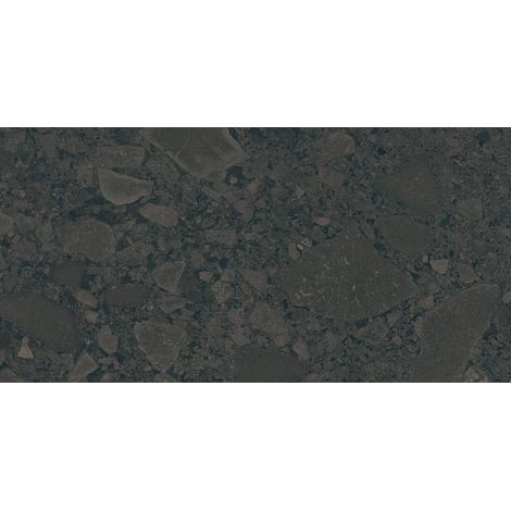 Aelle - Carrelage sol / mur effet terrazzo noir 60x120 cm BLACK SPACE - Vendu par boîte de 1.44 m² (1/2)