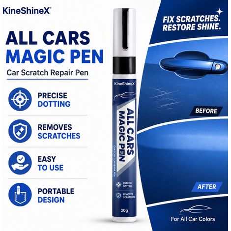 KineShineX Universal-Autokratzerstift – Repariert kleinere Kratzer und Lackabplatzer – Universeller Lackreparaturstift (1/5)