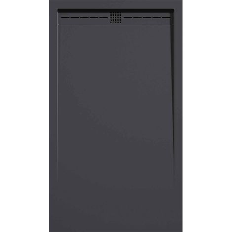 Receveur de douche Anthracite, finition Lisse Stone CACH, grille de couleur - 120 x 90 cm (1/4)