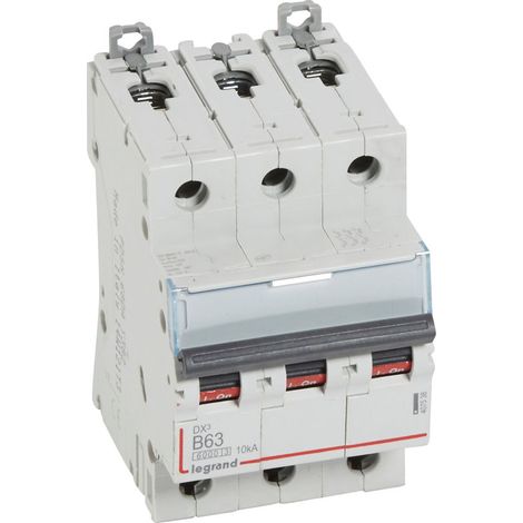 DX³ Disjoncteur 3P courbe B 63A 6kA/10kA - LEG407538