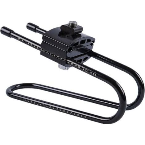 Amortisseur vélo QttvbTna, acier/aluminium, noir, suspension VTT, absorbeur de choc, pièce cyclisme, compatible selle, robuste et durable