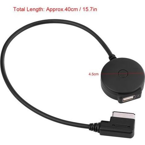 1 adaptateur audio Bluetooth MMI pour voiture, compatible systèmes MMI 3G, connexion double appareil, câble AUX femelle + USB (1/5)