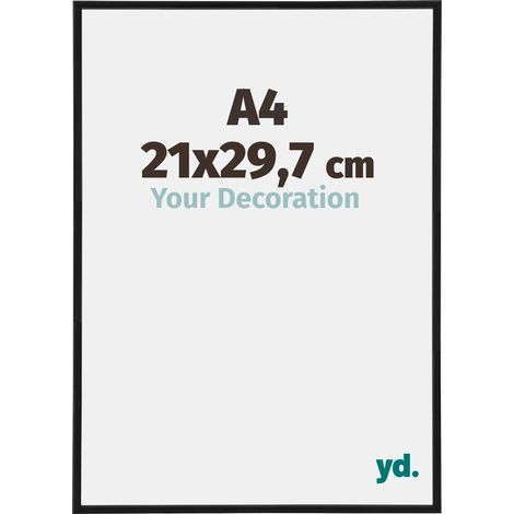 yd. - Cadre photo A4 21x29.7 - Noir Mat - Plastique - Annecy