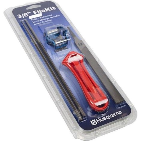 Kit Husqvarna affilatura catena motosega passo 3/8 MINI lime 4,0 mm 5/32 guida H37 (1/2)