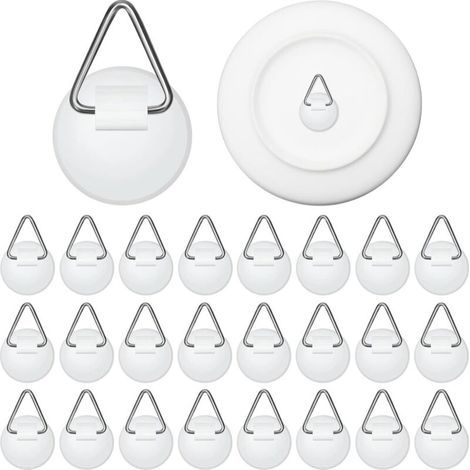 40 supports adhésifs ronds pour cadres et décorations murales sans traces (1/5)
