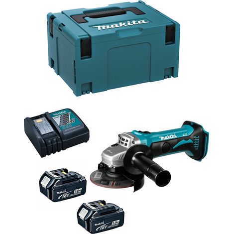 Winkelschleifer 18V LXT Ø115 mm (2x5,0 Ah) in MAKPAC - MAKITA DGA452RTJ (1/5)