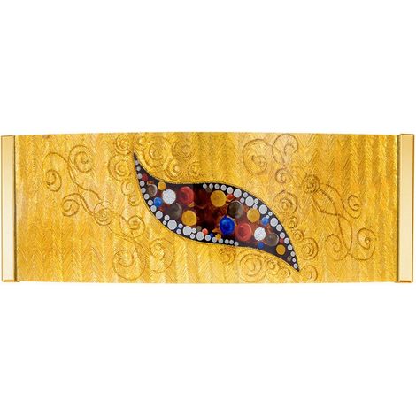 Kolarz EMOZIONE - Applique Murale en Verre Design Or Poli - Motif Kiss Gold, 2x G9 (1/3)