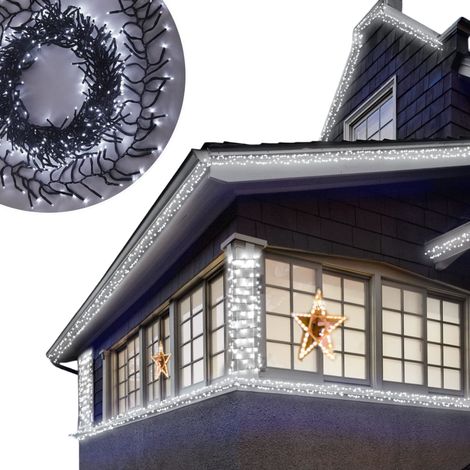 Catena Luminosa LED Natale Impermeabili Bianco 18 m (1/4)