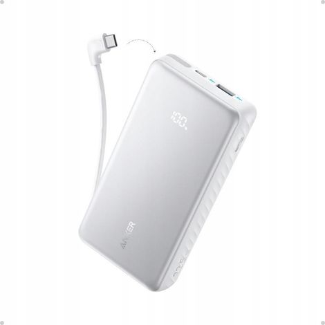 Powerbank Anker Zolo A110EH21 da 20000 mAh e 22,5 W con USB-C integrata e cavo B (1 pezzo). (1/2)