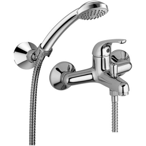 Miscelatore esterno per vasca con doccetta Paffoni serie Apollo 3 APM3023CR  Cromato - Ottone (1/2)