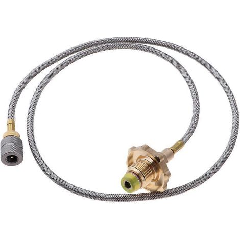 Adaptateur de recharge de propane pour réchaud à gaz de camping, adaptateur de coupleur plat pour bouteille de gaz (1/5)
