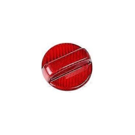 Bouchon de réservoir d'essence en fibre de carbone véritable pour BRZ 2021-2023 XV Forester Legacy Crosstrek (Rouge)-Crezuo