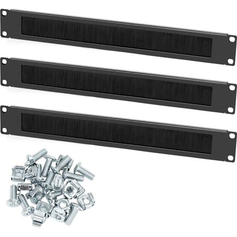 Entrée de câble, Passe-câble avec Brosse, Ouverture de câble à Brosse pour Armoire Serveur 19" (1/5)