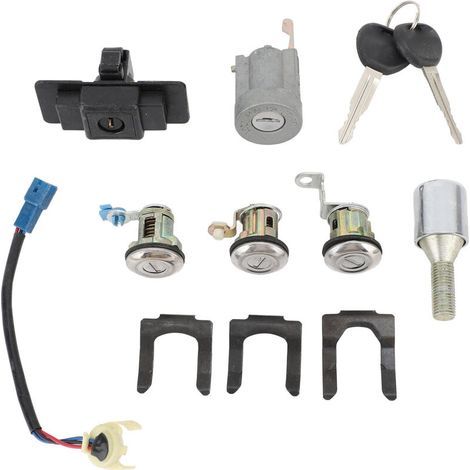 Un jeu complet de cl��s de cylindre de serrure de voiture MR259111, adapt��es aux mod��les Mitsubishi Pajero Montero 2e de 1990 �� 2004.