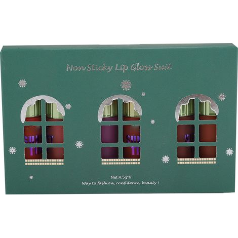 Lot de 6 rouges à lèvres liquides mats longue tenue, non collants, coffret maquillage cadeau de Noël (1/5)